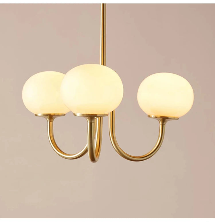 French Vintage Cream Style Pink Bedroom Pendant Light Medieval Warm Living Room Master Bedroom Children's Room Light Fixture